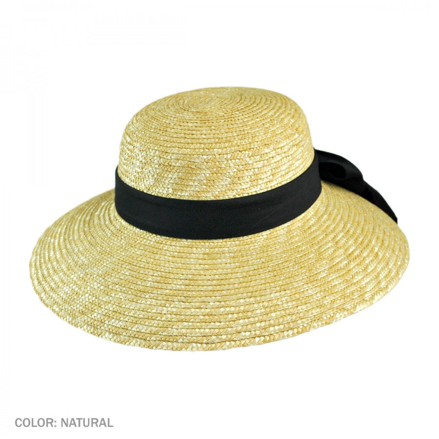 Milan Straw Boater Sun Hat