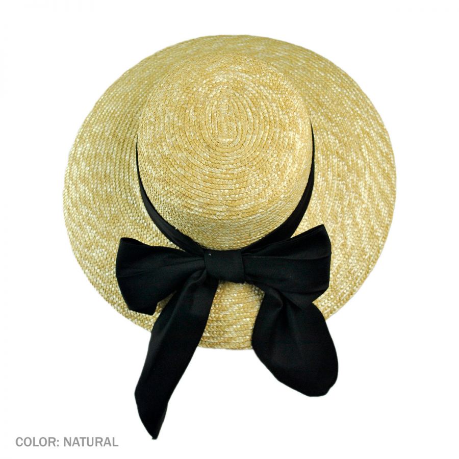 Milan Straw Boater Sun Hat